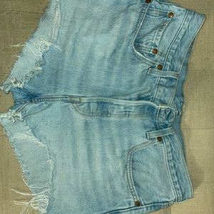 Levi’s 501 Light Wash High-Waisted Denim Shorts